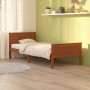 Honey brown pine solid wood bed frame 90x200 cm by vidaXL, Beds and slatted bases - Ref: Foro24-322188, Price: 115,59 €, Disc...