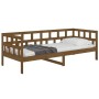 Sofá cama madera maciza de pino marrón miel 90x200 cm de vidaXL, Camas y somieres - Ref: Foro24-820210, Precio: 120,18 €, Des...