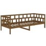 Sofá cama madera maciza de pino marrón miel 90x200 cm de vidaXL, Camas y somieres - Ref: Foro24-820210, Precio: 120,18 €, Des...