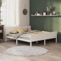 Estructura de cama madera maciza de pino 200x200 cm de vidaXL, Camas y somieres - Ref: Foro24-322187, Precio: 223,33 €, Descu...