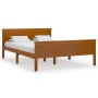 Estructura de cama madera maciza pino marrón miel 160x200 cm de vidaXL, Camas y somieres - Ref: Foro24-322192, Precio: 122,99...