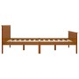 Estructura de cama madera maciza pino marrón miel 160x200 cm de vidaXL, Camas y somieres - Ref: Foro24-322192, Precio: 122,99...