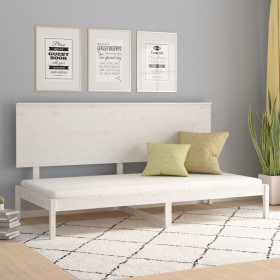 Solid white pine wood sofa bed 90x200 cm by vidaXL, Beds and slatted bases - Ref: Foro24-3108133, Price: 157,99 €, Discount: %