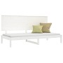 Solid white pine wood sofa bed 90x200 cm by vidaXL, Beds and slatted bases - Ref: Foro24-3108133, Price: 157,99 €, Discount: %