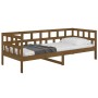 Sofá cama de madera maciza de pino marrón miel 90x190 cm de vidaXL, Camas y somieres - Ref: Foro24-820220, Precio: 106,67 €, ...