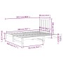 Removable sofa bed solid pine wood 2x(90x200) cm by vidaXL, Beds and slatted bases - Ref: Foro24-3108317, Price: 146,11 €, Di...