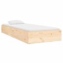 Estructura de cama madera maciza 75x190 cm de vidaXL, Camas y somieres - Ref: Foro24-820062, Precio: 69,99 €, Descuento: %