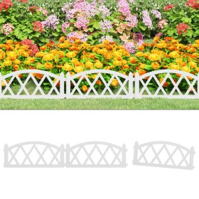 Garden edging 17 units PP white 10 m by vidaXL, Garden edging and edging - Ref: Foro24-318295, Price: 39,71 €, Discount: %