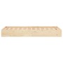 Estructura de cama madera maciza 75x190 cm de vidaXL, Camas y somieres - Ref: Foro24-820062, Precio: 69,99 €, Descuento: %