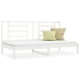 Solid white pine wood sofa bed 90x200 cm by vidaXL, Beds and slatted bases - Ref: Foro24-3108057, Price: 137,93 €, Discount: %