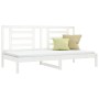 Solid white pine wood sofa bed 90x200 cm by vidaXL, Beds and slatted bases - Ref: Foro24-3108057, Price: 137,93 €, Discount: %