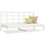 Solid white pine wood sofa bed 80x200 cm by vidaXL, Beds and slatted bases - Ref: Foro24-3108208, Price: 108,36 €, Discount: %