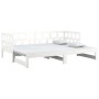 Removable sofa bed solid white pine wood 2x(90x190) cm by vidaXL, Beds and slatted bases - Ref: Foro24-820233, Price: 186,99 ...