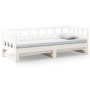 Removable sofa bed solid white pine wood 2x(90x190) cm by vidaXL, Beds and slatted bases - Ref: Foro24-820233, Price: 186,99 ...