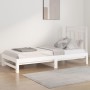 Abnehmbares Schlafsofa aus massivem weißem Kiefernholz, 2 x (90 x 200) cm von vidaXL, Betten und Lattenroste - Ref: Foro24-31...