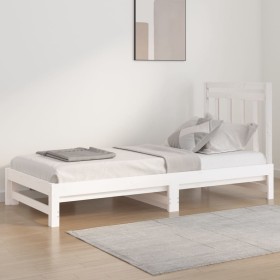 Removable sofa bed solid white pine wood 2x(90x200) cm by vidaXL, Beds and slatted bases - Ref: Foro24-3108348, Price: 151,99...