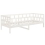 Sofá cama madera maciza de pino blanco 90x200 cm de vidaXL, Camas y somieres - Ref: Foro24-820208, Precio: 102,16 €, Descuent...