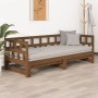 Removable sofa bed solid pine wood honey brown 2x(90x190)cm by vidaXL, Beds and slatted bases - Ref: Foro24-820235, Price: 16...