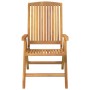 Reclining garden chairs and cushions 6 pcs solid teak wood by vidaXL, Garden chairs - Ref: Foro24-3196497, Price: 886,49 €, D...