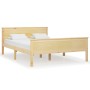 Estructura de cama madera maciza de pino 140x200 cm de vidaXL, Camas y somieres - Ref: Foro24-322177, Precio: 100,99 €, Descu...