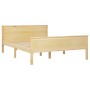 Estructura de cama madera maciza de pino 140x200 cm de vidaXL, Camas y somieres - Ref: Foro24-322177, Precio: 100,99 €, Descu...