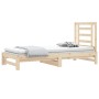 Sofá cama extraíble madera maciza de pino 2x(90x200) cm de vidaXL, Camas y somieres - Ref: Foro24-3108602, Precio: 141,69 €, ...