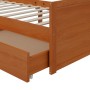 Estructura cama cajones madera maciza de pino marrón 90x200 cm de vidaXL, Camas y somieres - Ref: Foro24-322161, Precio: 219,...