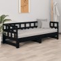 Removable sofa bed solid black pine wood 2x(80x200) cm by vidaXL, Beds and slatted bases - Ref: Foro24-820231, Price: 156,28 ...