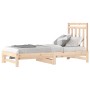 Sofá cama extraíble madera maciza de pino 2x(90x190) cm de vidaXL, Camas y somieres - Ref: Foro24-3108357, Precio: 138,06 €, ...