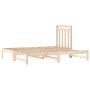 Sofá cama extraíble madera maciza de pino 2x(90x190) cm de vidaXL, Camas y somieres - Ref: Foro24-3108357, Precio: 138,06 €, ...