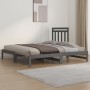 Removable sofa bed solid gray pine wood 2x(90x190) cm by vidaXL, Beds and slatted bases - Ref: Foro24-3108359, Price: 151,18 ...