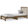 Sofá cama extraíble madera maciza pino marrón miel 2x(90x190)cm de vidaXL, Camas y somieres - Ref: Foro24-3108330, Precio: 15...