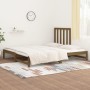 Sofá cama extraíble madera maciza pino marrón miel 2x(90x190)cm de vidaXL, Camas y somieres - Ref: Foro24-3108330, Precio: 15...