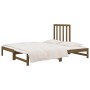 Sofá cama extraíble madera maciza pino marrón miel 2x(90x190)cm de vidaXL, Camas y somieres - Ref: Foro24-3108330, Precio: 15...