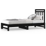 Sofá cama extraíble madera maciza de pino negro 2x(90x200) cm de vidaXL, Camas y somieres - Ref: Foro24-3108351, Precio: 186,...