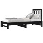 Sofá cama extraíble madera maciza de pino negro 2x(90x200) cm de vidaXL, Camas y somieres - Ref: Foro24-3108351, Precio: 186,...