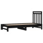 Removable sofa bed solid black pine wood 2x(90x200) cm by vidaXL, Beds and slatted bases - Ref: Foro24-3108351, Price: 186,87...