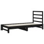 Removable sofa bed solid black pine wood 2x(90x200) cm by vidaXL, Beds and slatted bases - Ref: Foro24-3108306, Price: 183,47...