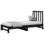 Sofá cama extraíble madera maciza de pino negro 2x(90x200) cm de vidaXL, Camas y somieres - Ref: Foro24-3108321, Precio: 185,...