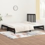 Sofá cama extraíble madera maciza de pino negro 2x(90x200) cm de vidaXL, Camas y somieres - Ref: Foro24-3108321, Precio: 185,...