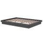 Estructura de cama madera maciza gris doble 135x190 cm de vidaXL, Camas y somieres - Ref: Foro24-819949, Precio: 178,81 €, De...