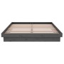 Estructura de cama madera maciza gris doble 135x190 cm de vidaXL, Camas y somieres - Ref: Foro24-819949, Precio: 178,81 €, De...