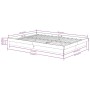 Estructura de cama madera maciza gris doble 135x190 cm de vidaXL, Camas y somieres - Ref: Foro24-819949, Precio: 178,81 €, De...