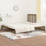 Removable sofa bed solid brown pine wood 2x(90x200) cm by vidaXL, Beds and slatted bases - Ref: Foro24-3108320, Price: 183,09...