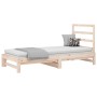 Sofá cama extraíble madera maciza de pino 2x(90x200) cm de vidaXL, Camas y somieres - Ref: Foro24-3108302, Precio: 138,01 €, ...