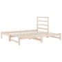 Sofá cama extraíble madera maciza de pino 2x(90x200) cm de vidaXL, Camas y somieres - Ref: Foro24-3108302, Precio: 139,98 €, ...