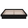 Estructura de cama madera maciza negro 120x200 cm de vidaXL, Camas y somieres - Ref: Foro24-819906, Precio: 131,12 €, Descuen...