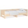 Removable sofa bed solid pine wood 2x(90x190) cm by vidaXL, Beds and slatted bases - Ref: Foro24-820262, Price: 207,99 €, Dis...