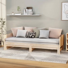 Removable sofa bed solid pine wood 2x(90x200) cm by vidaXL, Beds and slatted bases - Ref: Foro24-820252, Price: 221,95 €, Dis...