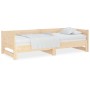 Removable sofa bed solid pine wood 2x(90x200) cm by vidaXL, Beds and slatted bases - Ref: Foro24-820252, Price: 218,13 €, Dis...